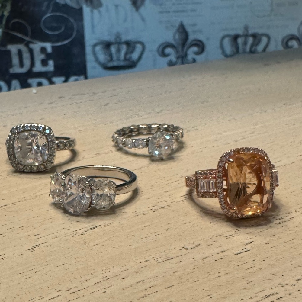 Costume rings size 7 4 rings total